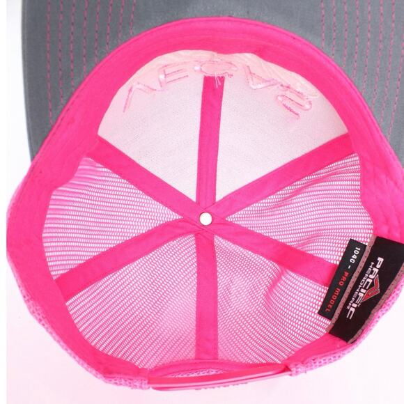 Vegas Strong Pink & Gray Trucker Hat – Pacific Headwear - Picture 5 of 6